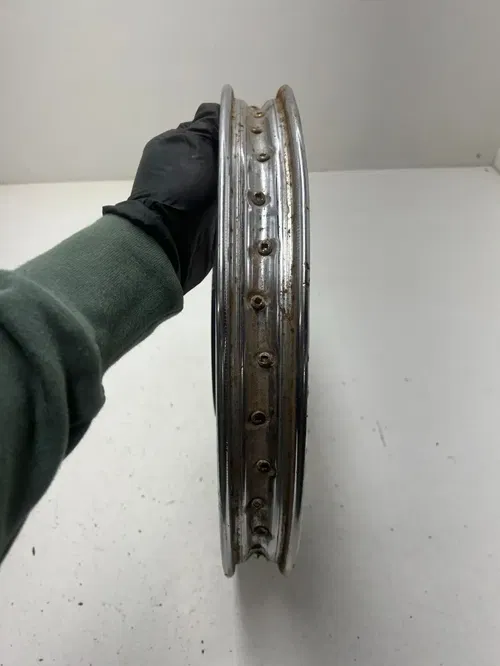 86 1986 Honda XR80R Xr 80 R OEM Front Wheel Rim Hub 16 X 1.4 STRAIGHT READ DESCR