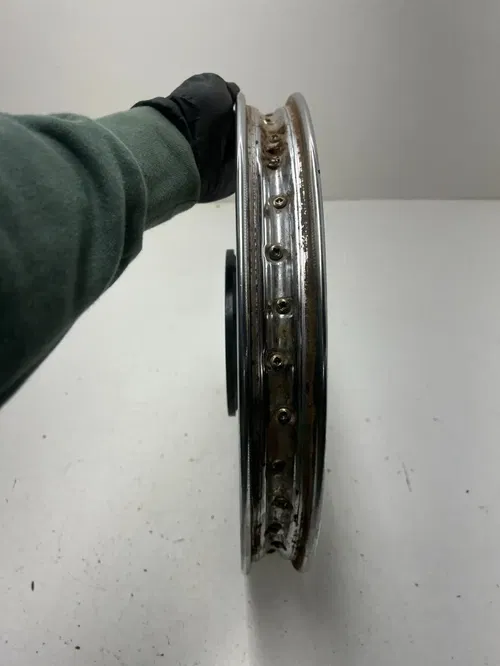 86 1986 Honda XR80R Xr 80 R OEM Front Wheel Rim Hub 16 X 1.4 STRAIGHT READ DESCR