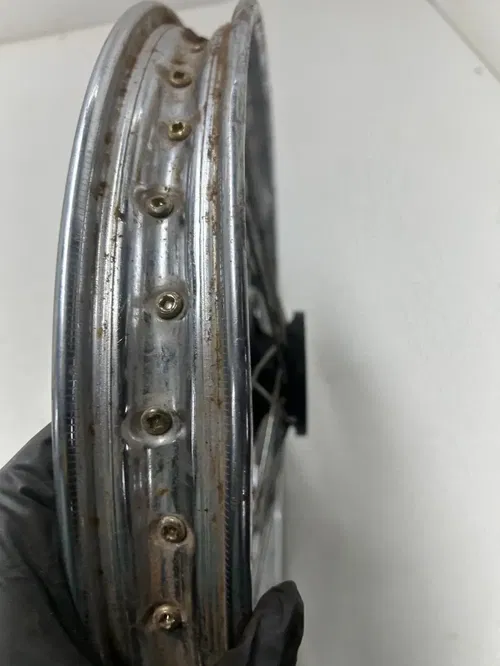 86 1986 Honda XR80R Xr 80 R OEM Front Wheel Rim Hub 16 X 1.4 STRAIGHT READ DESCR