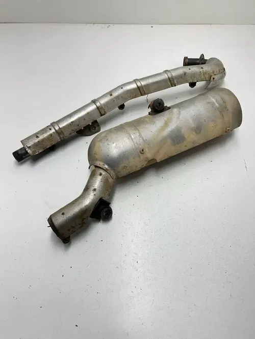 04 2004 Suzuki Eiger 400 LTF 4x4 OEM GOOD! Exhaust Header Pipe Silencer Muffler