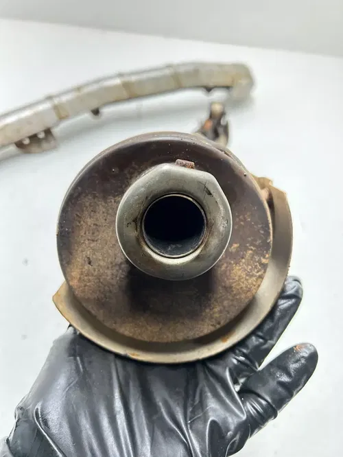 04 2004 Suzuki Eiger 400 LTF 4x4 OEM GOOD! Exhaust Header Pipe Silencer Muffler