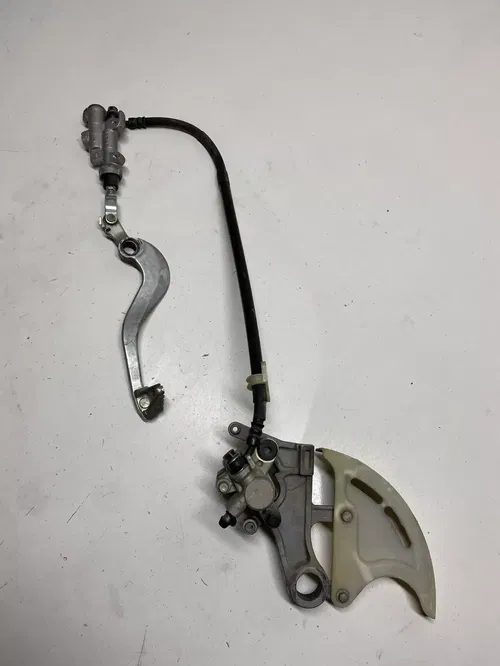2005 05 Honda CRF250R crf250r GOOD Rear Back Brake Caliper Master Line Free Ship