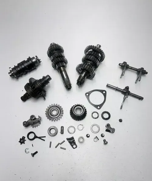 1977 77 Yamaha IT250 it 250 D OEM Trans Transmission Gear Shaft Fork Drum Fork