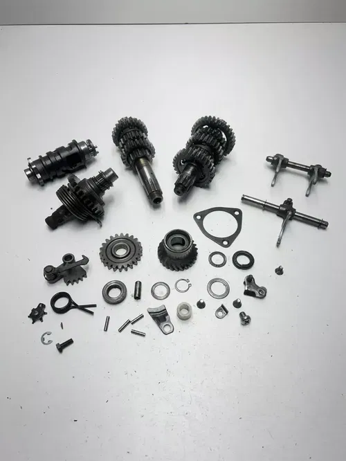 1977 77 Yamaha IT250 it 250 D OEM Trans Transmission Gear Shaft Fork Drum Fork