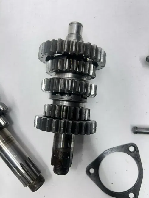 1977 77 Yamaha IT250 it 250 D OEM Trans Transmission Gear Shaft Fork Drum Fork