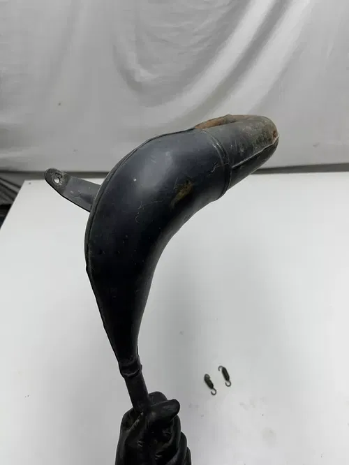 06 2006 Suzuki rm85 RM 85 OEM LOT Exhaust Header Pipe Springs DECENT SHAPE!