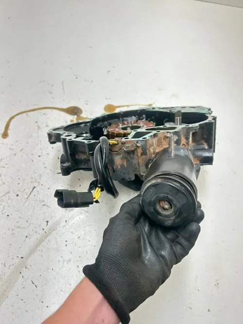 12 2012 Sea-Doo GTI 155 SE Jet Ski OEM Timing Drive Stator Cover Ignition Oil Pu