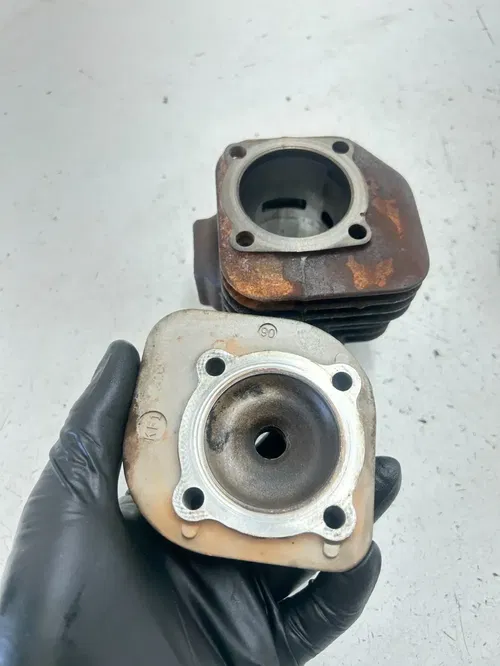 05 2005 Polaris Predator 90 2 Stroke OEM LOT Cylinder Jug Piston Head Dome Top