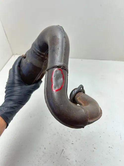 78 1978 Yamaha YZ80E Yz 80 E OEM Exhaust Header Pipe Expansion Chamber READ