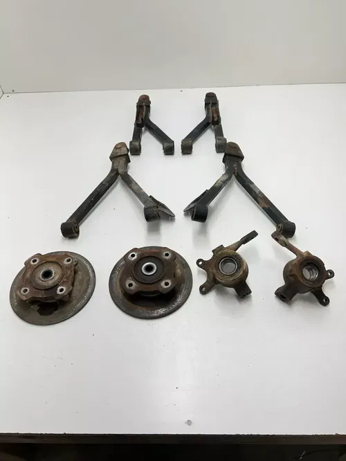 1999 99 Arctic Cat 300 4x4 OEM  Left Right Front A Arms Knuckle Hub Steering