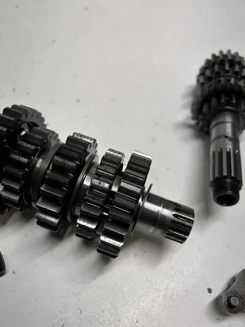 2002 02 Honda CRF450R Crf 450 r OEM GOOD Trans Transmission Gear Shaft Fork Drum