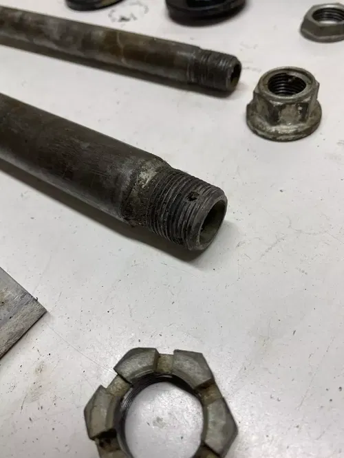 2005 05 Suzuki RMZ250 rmz 250 OEM Front Rear Back Axle Spacer Swing Arm Bolt