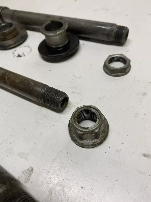2005 05 Suzuki RMZ250 rmz 250 OEM Front Rear Back Axle Spacer Swing Arm Bolt