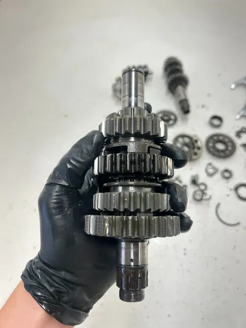 05 2005 Yamaha YFZ450R Yfz 450 r OEM Trans Transmission Gear Fork Shaft Drum