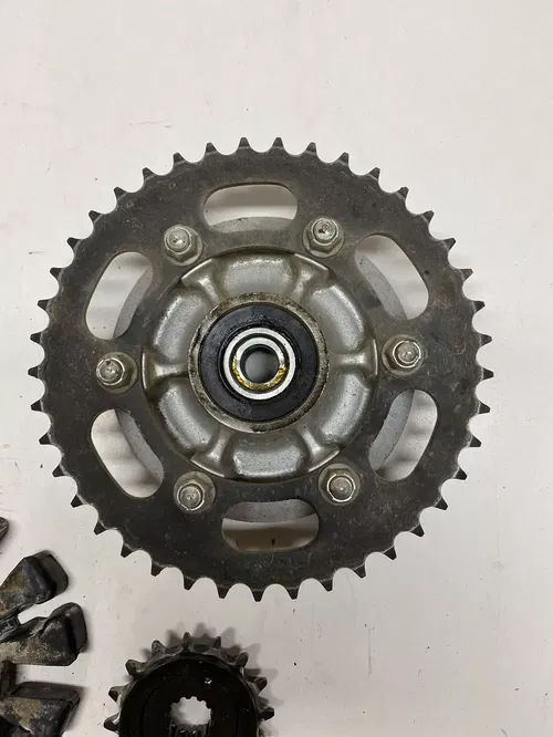 2001 01 KAWASAKI NINJA EX 500 R MINT 995 MILES SPROCKET HUB BUMPERS RUBBER GOOD!
