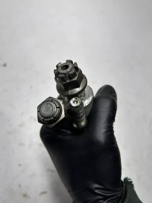 1980 80 Honda XL500S Xl 500 OEM LOT Front Rear Back Axle Shaft Bolt Swingarm Nut