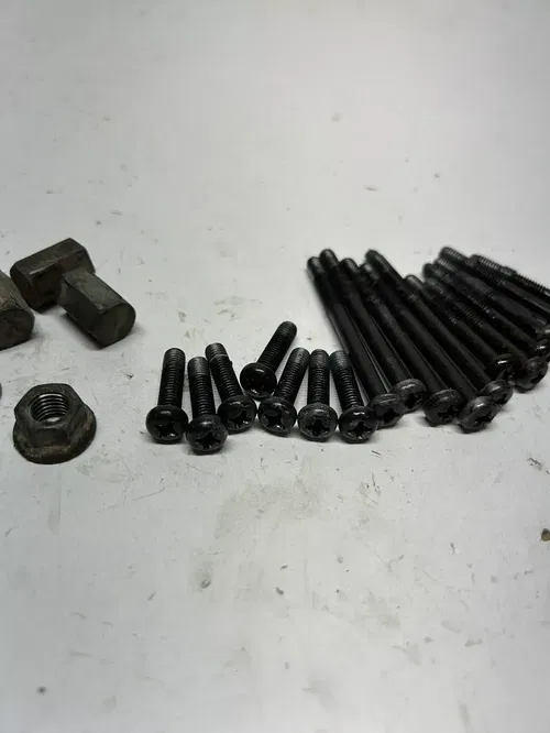 1990 90 Yamaha RT180 RT 180 rt OEM LOT Cylinder Head Case Clutch Bolts Screws #3