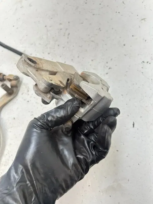 1999 99 Yamaha YZ80 Yz 80 OEM GOOD Rear Back Brake Caliper Master Cyl Lever Line