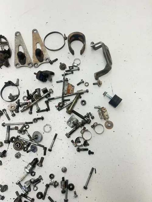 96 1996 Honda CR125R Cr 125 r OEM Bolt LOT Pegs Radiator Hoses Rubber Tank Mount