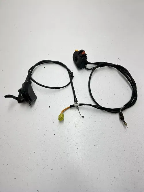 04 2004 Suzuki Eiger 400 LTF 4x4 OEM GOOD! Thumb Throttle Mount Cable Choke