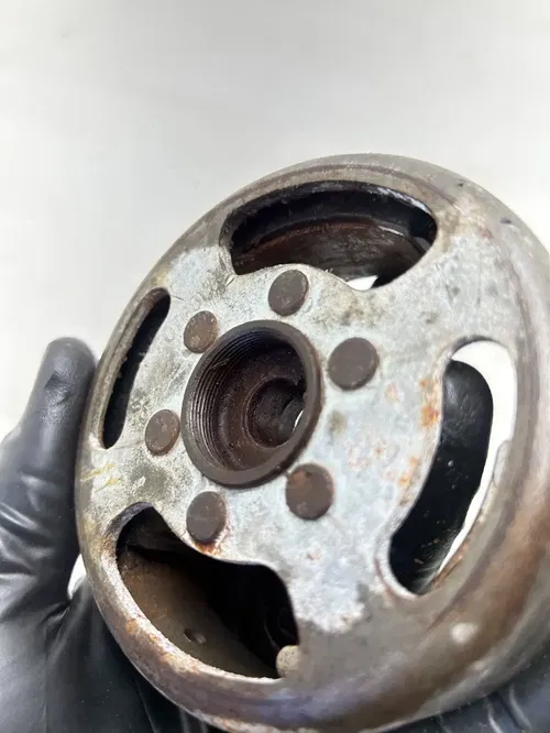 78 1978 Yamaha YZ80E Yz 80 E OEM Engine Flywheel Fly Wheel Rotor Magneto Nut