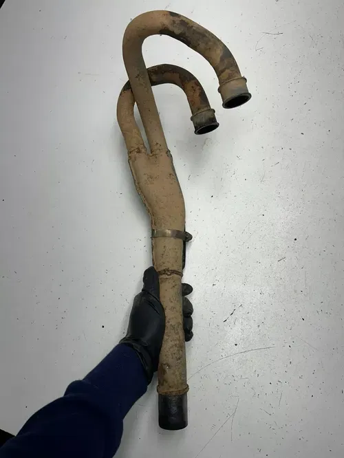 85 1985 Honda XR350R xr 350 r OEM Exhaust Pipe Header Shield Guard