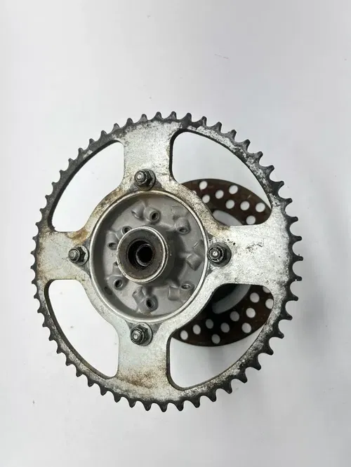 1995 95 Kawasaki KX100 kx 100 OEM Rear Wheel Hub Sprocket Brake Disc Rotor