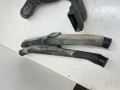 02 2002 Polaris Ranger 500 4x4 OEM GOOD! Clutch Cover Guard Shield Intake Tubes