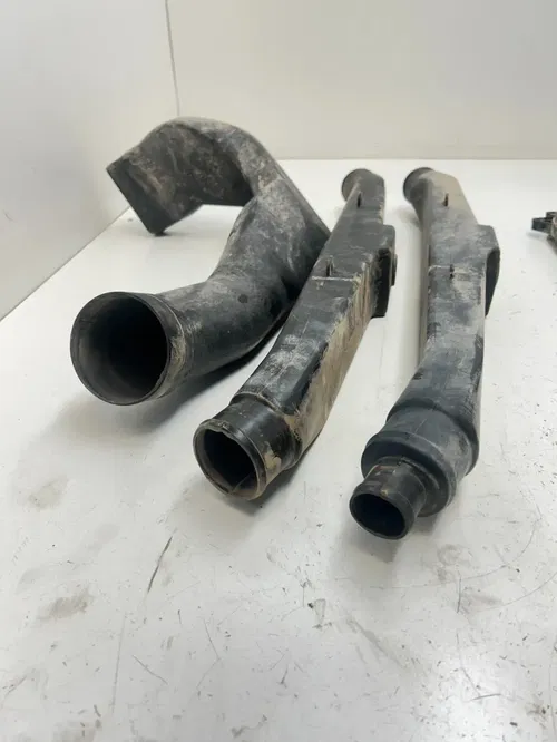 02 2002 Polaris Ranger 500 4x4 OEM GOOD! Clutch Cover Guard Shield Intake Tubes