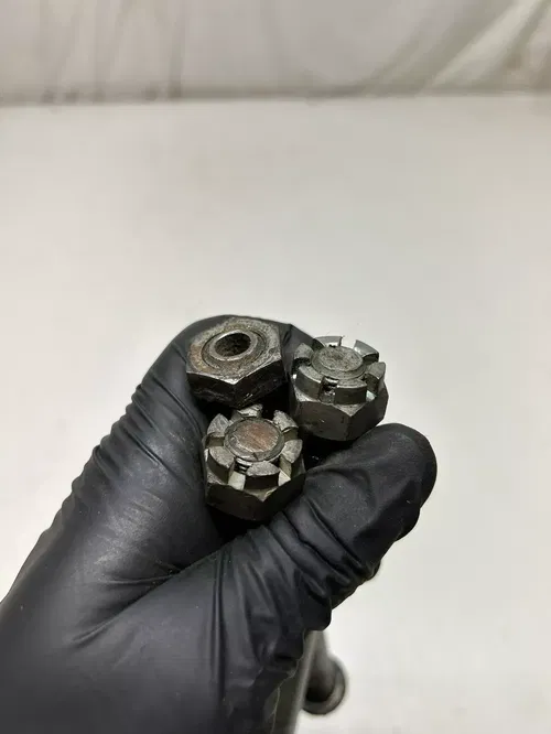 1979 79 YAMAHA IT 175 It175 OEM Front Rear Back Axle Shaft Swingarm Spacer Adjus