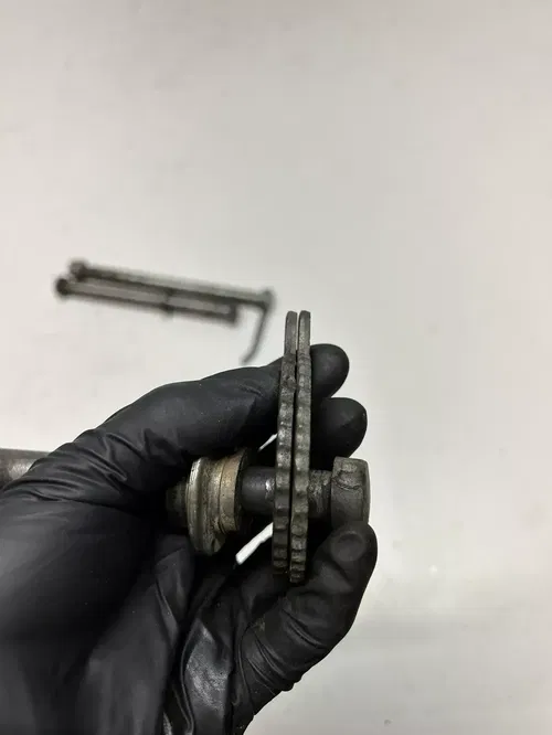 1979 79 YAMAHA IT 175 It175 OEM Front Rear Back Axle Shaft Swingarm Spacer Adjus