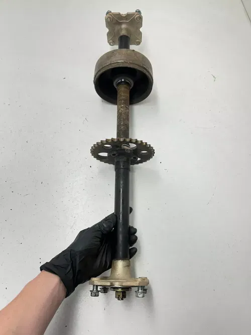 03 2003 Polaris Sportsman 90 2 Stroke 2x4 OEM Rear End Axle Hub Carrier Brake