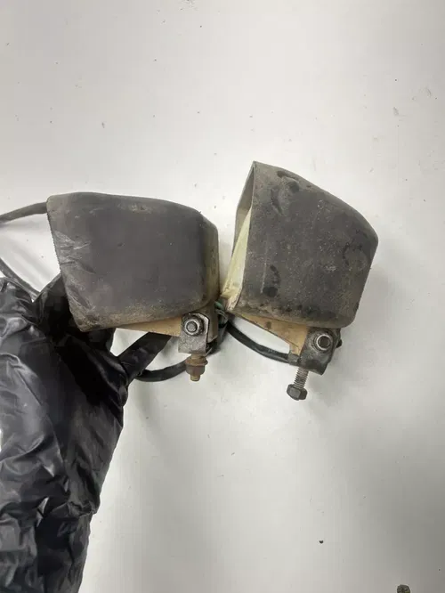 1994 94 Polaris Trail Boss 400 4x4 OEM Head Light Lights L R Pod Mount