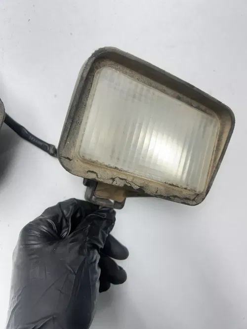 1994 94 Polaris Trail Boss 400 4x4 OEM Head Light Lights L R Pod Mount