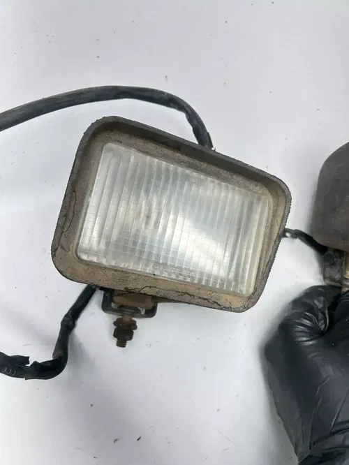 1994 94 Polaris Trail Boss 400 4x4 OEM Head Light Lights L R Pod Mount