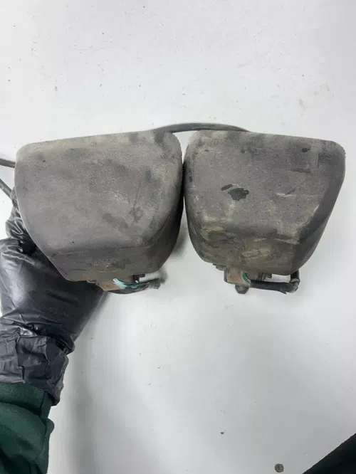 1994 94 Polaris Trail Boss 400 4x4 OEM Head Light Lights L R Pod Mount