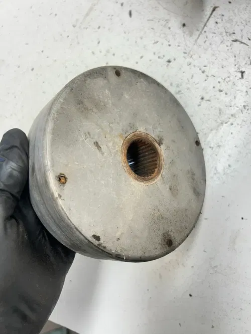 02 2002 Polaris Scrambler 90 2 Stroke OEM Rear Axle Carrier Brake Drum Spro READ