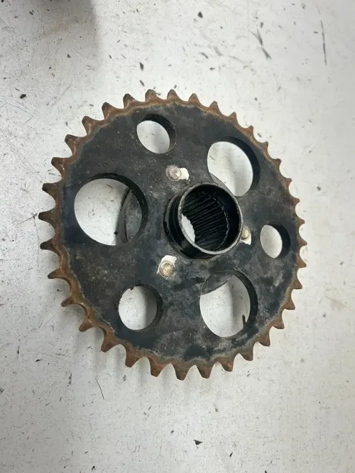 02 2002 Polaris Scrambler 90 2 Stroke OEM Rear Axle Carrier Brake Drum Spro READ