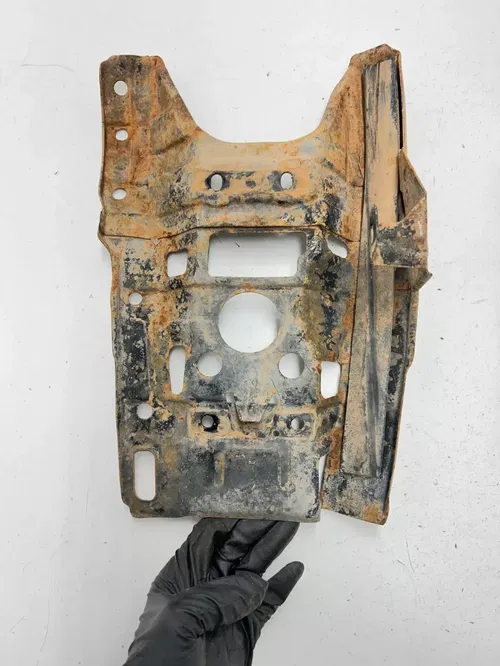 1991 91 Honda trx250x Fourtrax 250x OEM STRAIGHT LOT Skid Plate Bash Guard Engin