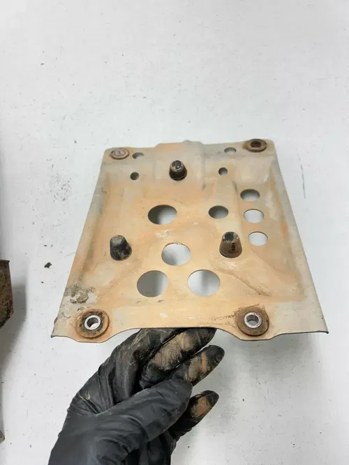 1991 91 Honda trx250x Fourtrax 250x OEM STRAIGHT LOT Skid Plate Bash Guard Engin