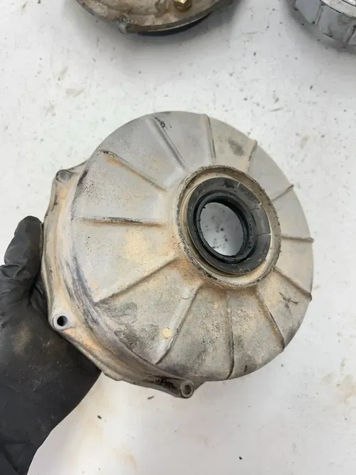 86 1986 Honda Fourtrax Trx 250 2x4 OEM GOOD! Rear Brake Drum Dust Cover Plate