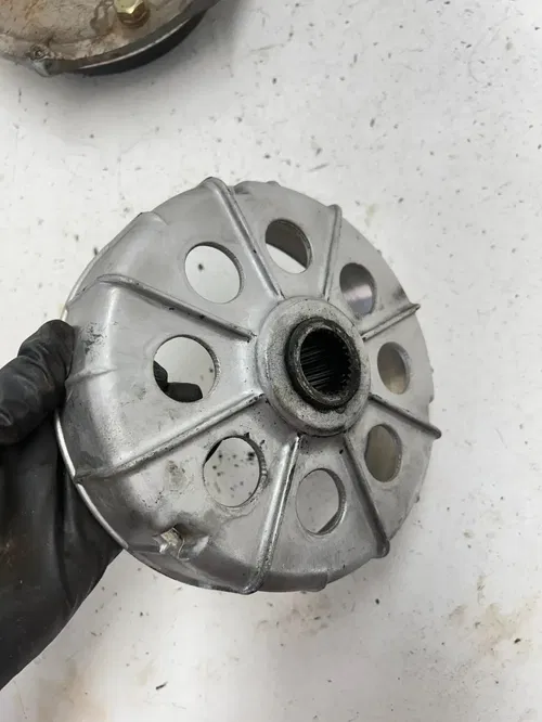86 1986 Honda Fourtrax Trx 250 2x4 OEM GOOD! Rear Brake Drum Dust Cover Plate