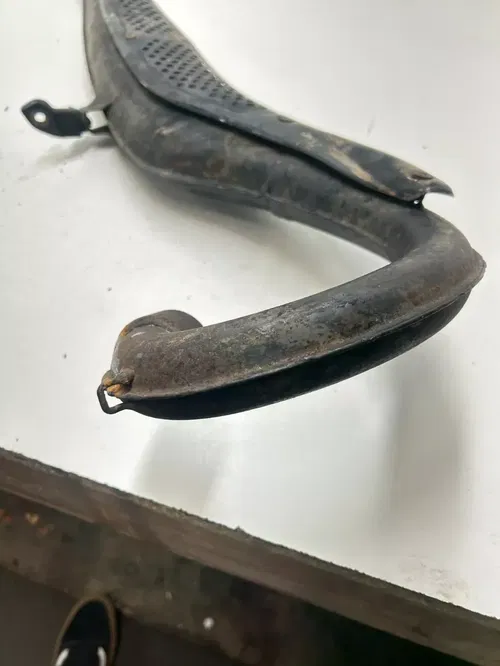 1977 77 Honda MR175 Mr 175 OEM Exhaust Header Pipe Manifold Flange Adapter