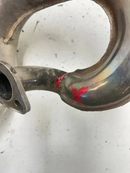 2001 98-01 KTM Adventure JR Mini 50 OEM Exhaust Pipe Silencer Muffler Header