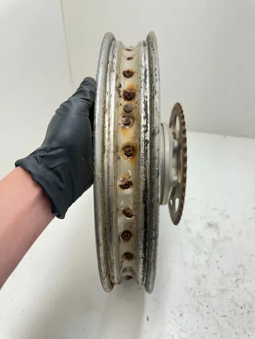 74 1974 Honda XL250 xl 250 OEM Rear Back Wheel Rim Hub Sprocket FREE SHIPPING