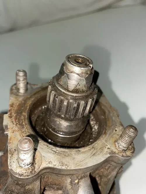 1995 95 Kawasaki Bayou 220 Rear Back Differential Diff Gearbox Assmebly