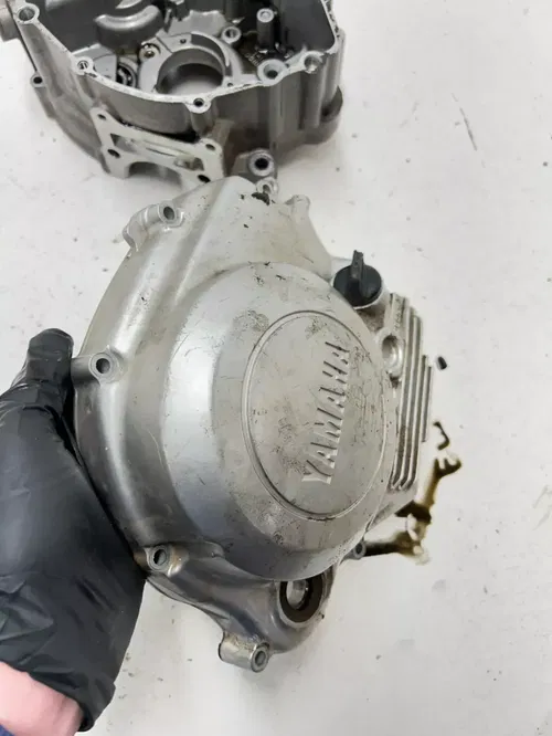 01 2001 Yamaha TTR125 Ttr 125 OEM Crankcase Cases Engine Motor Clutch Cover READ