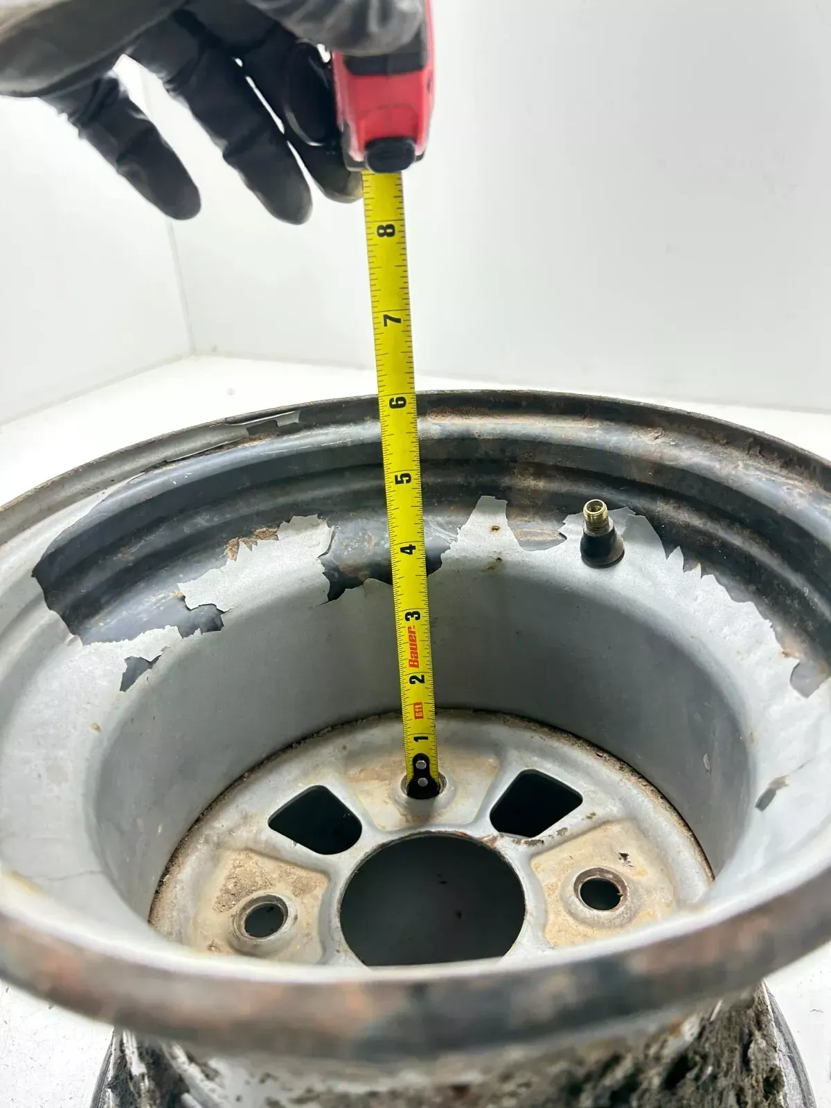 1998 98 Honda Rancher 350 TRX350TE 2x4  9 X 8 STRAIGHT! Rear Back Wheel Rim