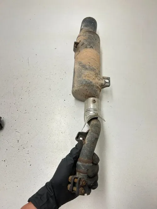86 1986 Honda Fourtrax Trx 250 2x4 OEM TIGHT Exhaust Muffler Head Pipe Silencer