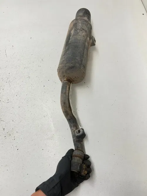 86 1986 Honda Fourtrax Trx 250 2x4 OEM TIGHT Exhaust Muffler Head Pipe Silencer